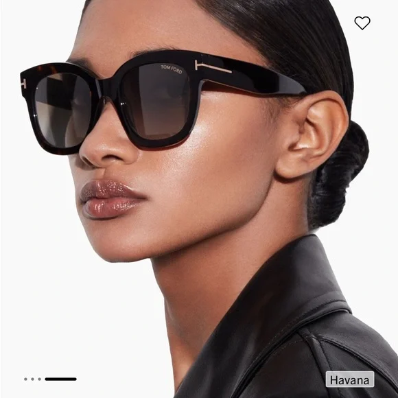 Tom Ford Havana Black Sunglasses - Picture 1 of 13